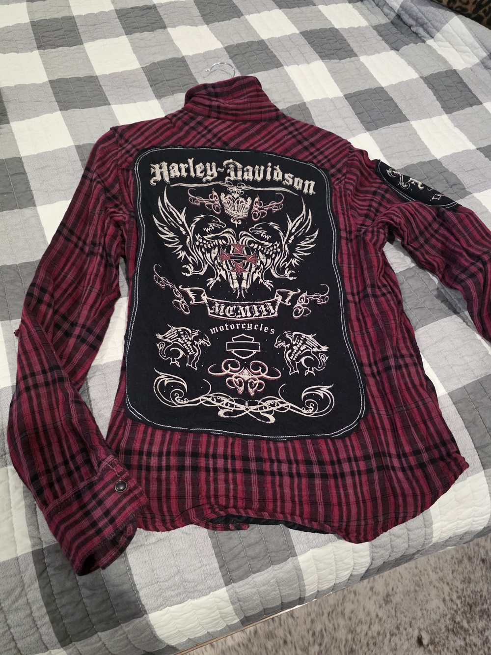 Harley Davidson Plaid... EUC